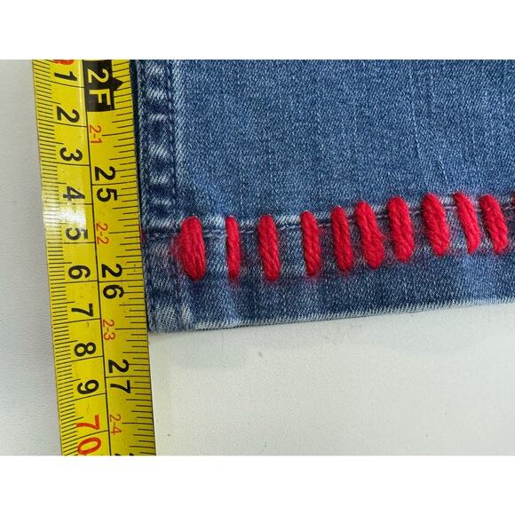 Reimagined Embroidered Retro Style Hollister Overalls Size Large - Picture 8 of 14